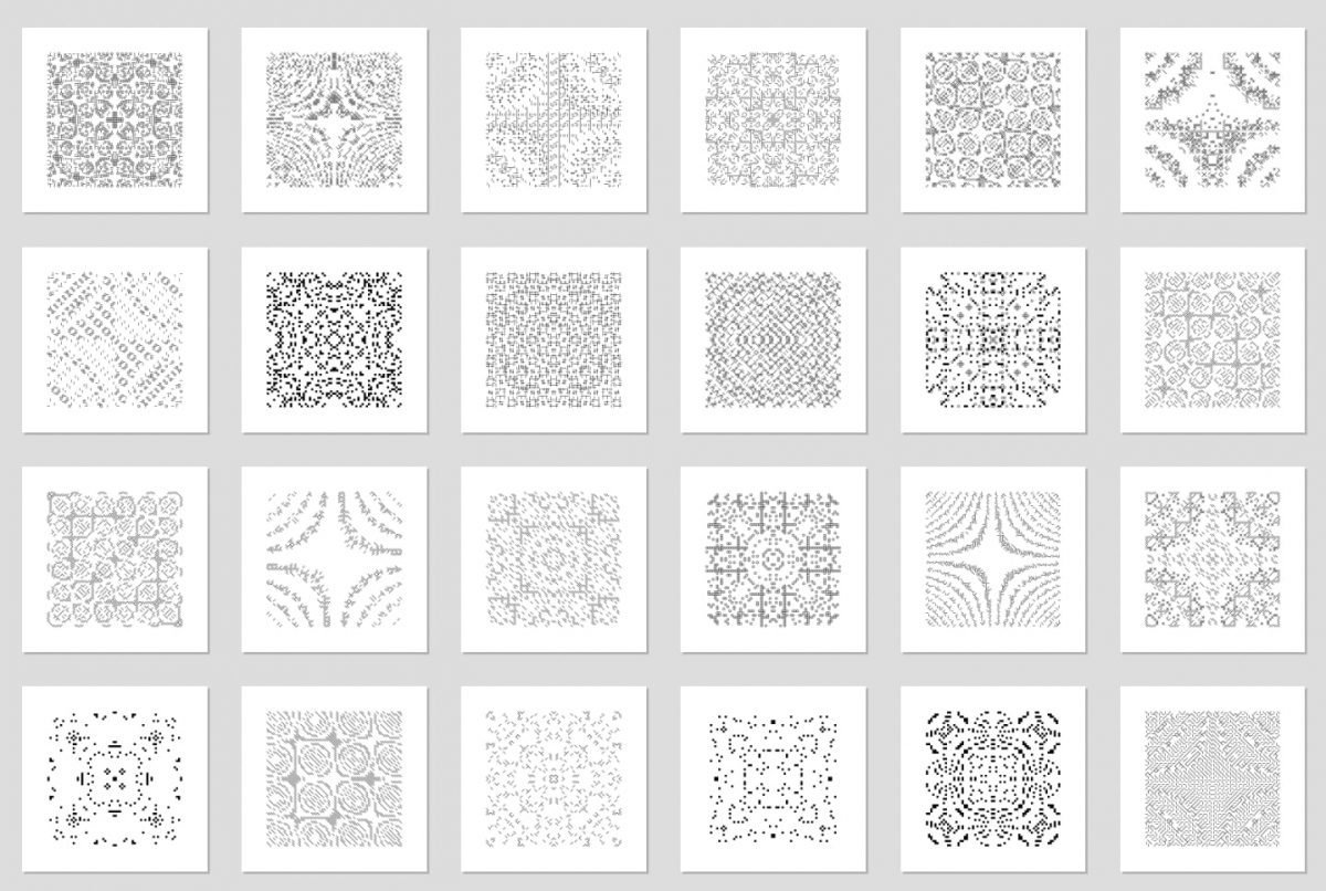 Different generative art Autoglyphs