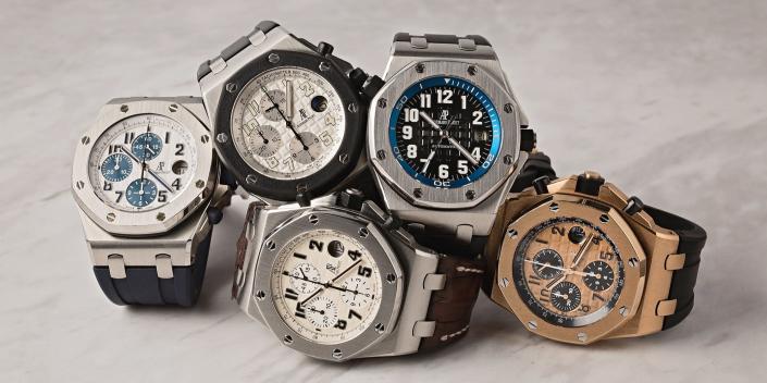 A collection of Audemars Piguet Royal Oak watches