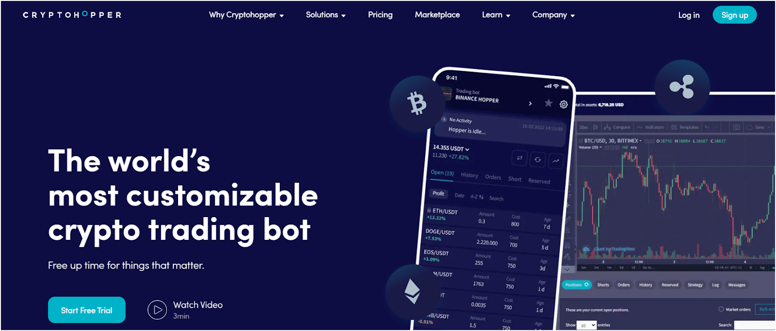 Cryptohopper- Best Crypto Bot for AI Trading